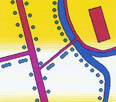Flurkarte nach der Neuordnung der Eigentumsverhältnisse